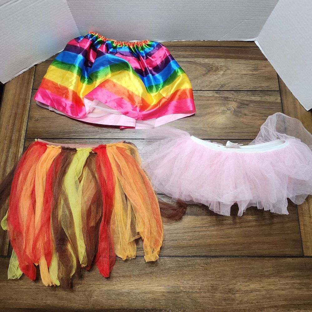 3 Piece Set, Skirt, 2 Tule One Size